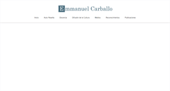 Desktop Screenshot of emmanuelcarballo.com